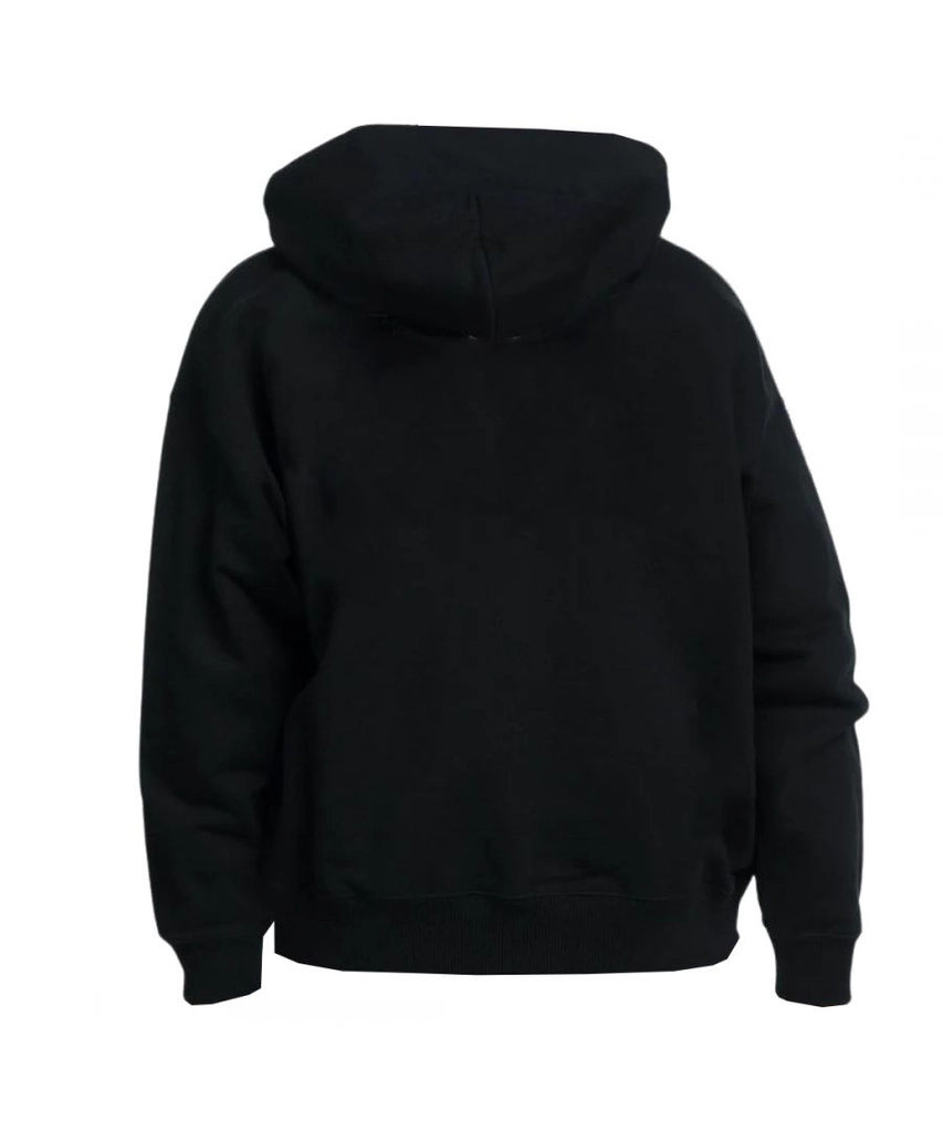 Off White Mens Pocket Skate Logo Black Hoodie Cotton - Size Small